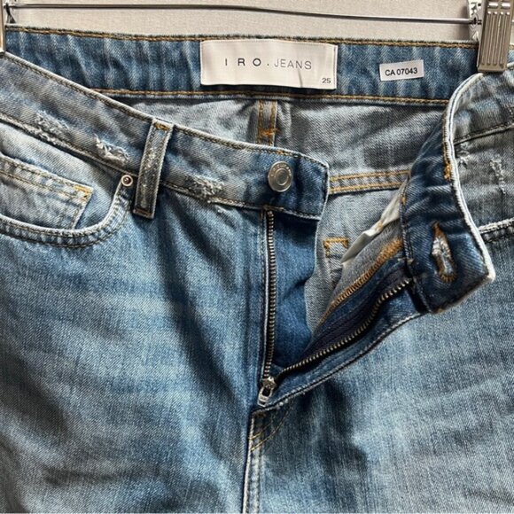 NWT IRO Garçon distressed denim jeans Sz 25 - Picture 5 of 14